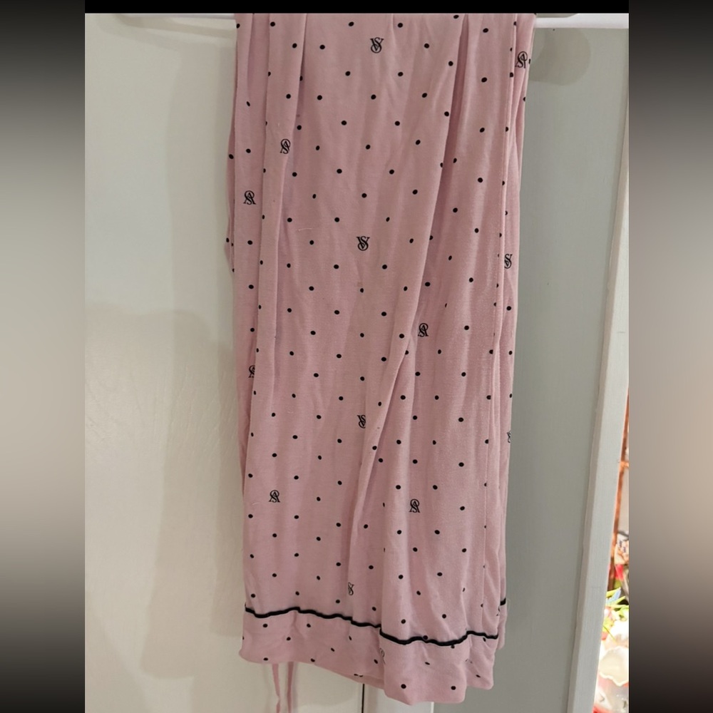 Victoria's Secret Light Pink Polka Dot Pajama Set - Picture 3 of 4